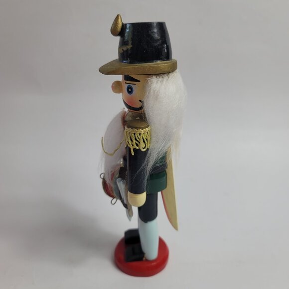 Vintage Santa's Workbench Nutcracker Toy Soldier in Uniform with Drums - Picture 2 of 11